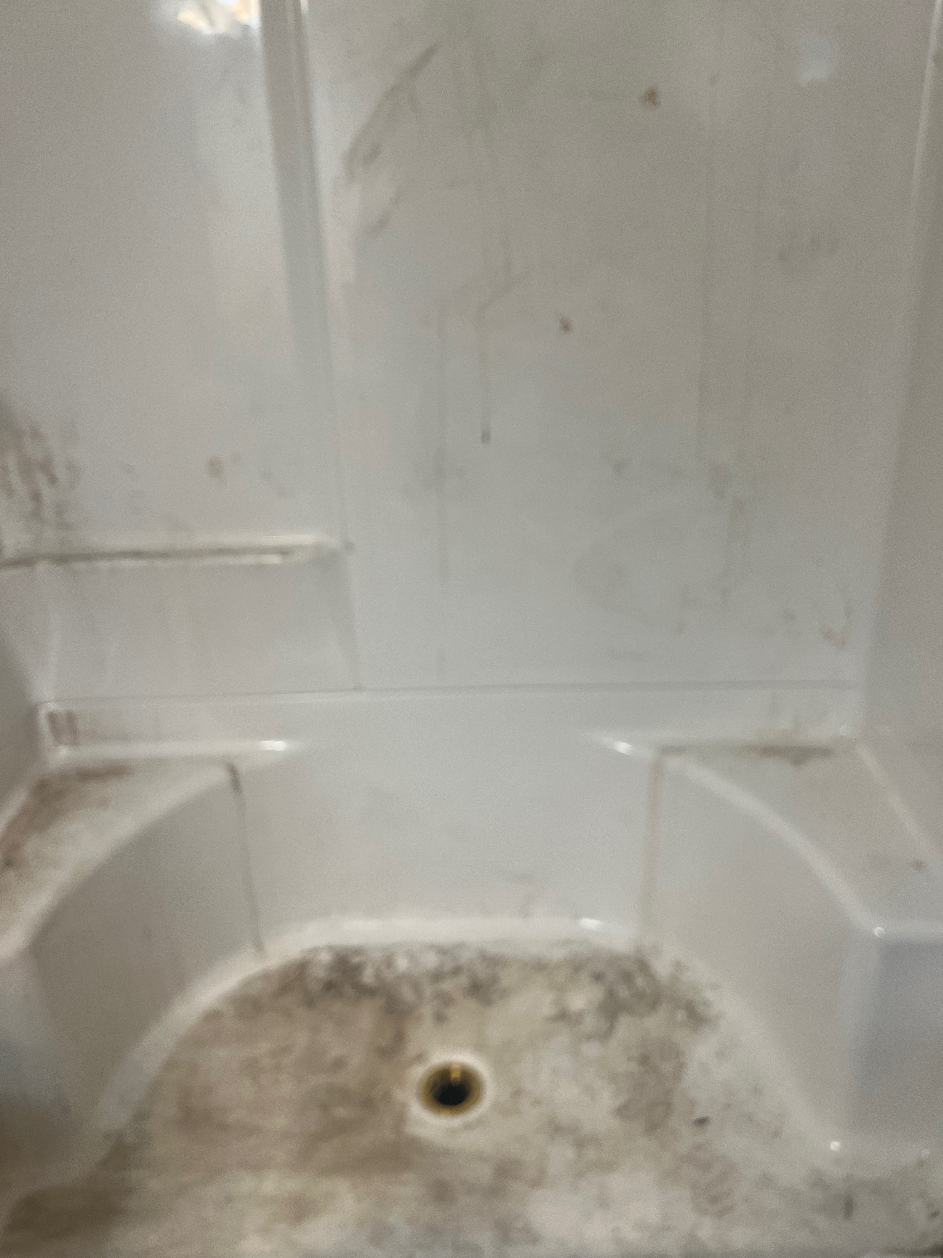 Before construction final cleaning - bathtub