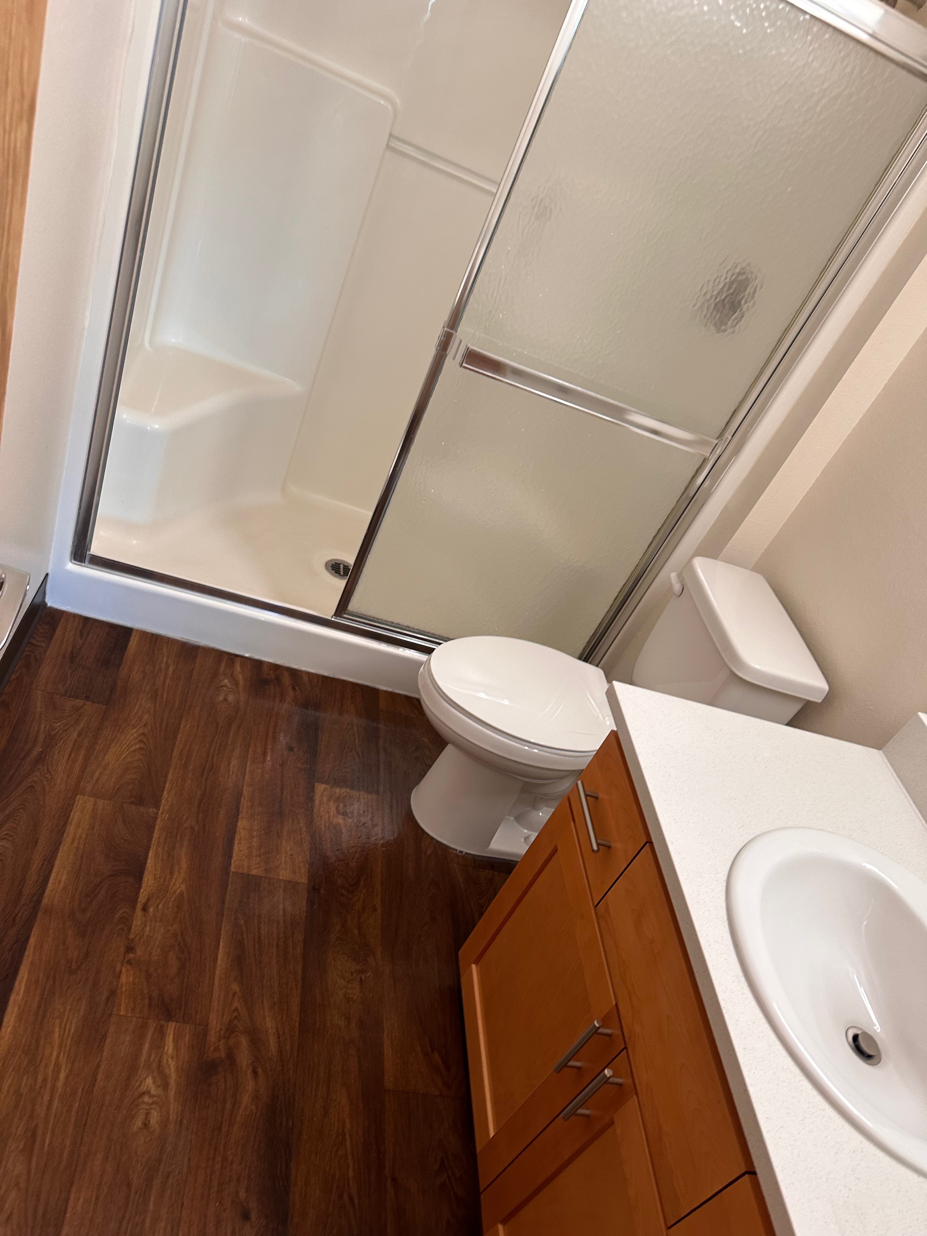 After construction final cleaning - bathroom